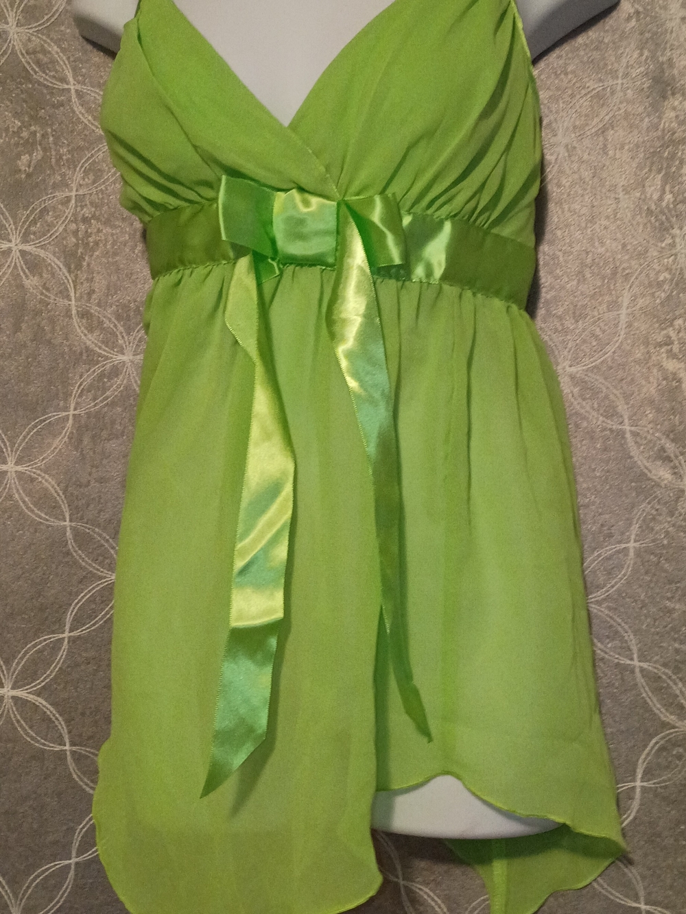 Frederick's of Hollywood Lime Green Sheer Top